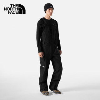 The North Face北面滑雪裤男冲锋裤背带户外单板双板防水防风透汽23|5ABT JK3/黑色 M/107（拍小一码）