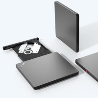 ThinkPad 思考本 联想外置移动光驱DVD刻录机thinkplus笔记本台式机一体机电脑USB影碟学习cd光盘播放通用便携type-C接口TX800