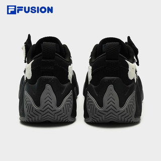 FILA FUSION斐乐潮牌STARFISH-CVS女鞋厚底鞋帆布鞋 黑/奶白-BG 39