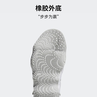 adidas阿迪达斯Exhibit B男子团队款实战篮球运动鞋 白色/灰色/黑色 43(265mm)