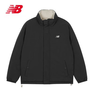 new balance 23年男款冬季潮流保暖双面穿立领户外羽绒服AMJ34333 BK L