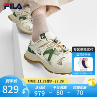 斐乐（FILA） 男鞋INSETTO摩登运动鞋2023冬大绑鞋 白芦笋/初雪白-WP 43码