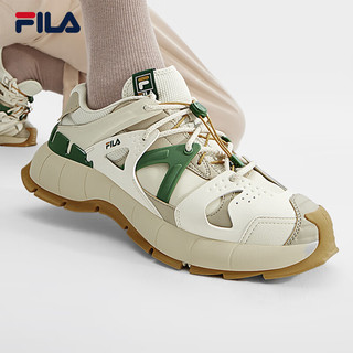 斐乐（FILA） 男鞋INSETTO摩登运动鞋2023冬大绑鞋 白芦笋/初雪白-WP 43码