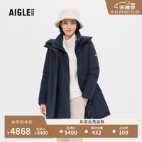 AIGLE艾高20GTX WS防风加厚保暖厚款鹅绒羽绒服女 帝国深蓝 AQ711 36(160/84A)