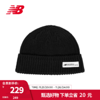 NEW BALANCE NB男女同款时尚潮流运动休闲针织帽 BK LAH34404 F