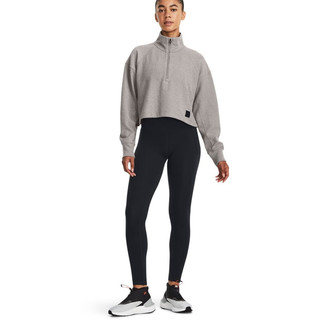 安德玛（UNDERARMOUR）秋冬Ottoman女子1/4拉链抓绒训练运动卫衣1379772 灰色294 L