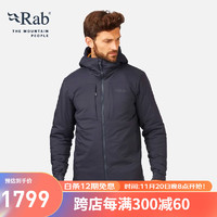 RabRAB睿坡Xenair Alpine男士防泼水透气棉衣户外运动棉服夹克QIP-09 灰黑色-EBF S