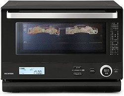 IRIS 爱丽思 微波炉蒸汽烹饪 MO-F1808 方盘式 省时升压 平板 烤面包机 黑色 18L