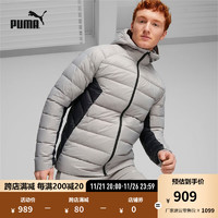 PUMA 彪马 男子运动休闲羽绒外套 DOWN JACKET 672393 灰色-14 S(170/92A)