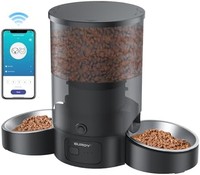 自动猫粮分配器,SURDY WiFi 宠物喂食器,带远程喂食应用程序控制,3L 自动猫喂食器