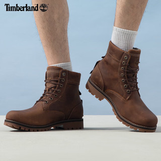 Timberland添柏岚男鞋马丁靴秋冬户外休闲鞋复古美式机车牛皮高帮靴A2JJB A2JJBF13/宽/铁锈色 42