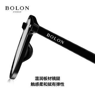 暴龙（BOLON）近视眼镜框 时尚板材男女轻盈近视眼镜架 可配近视镜片 BJ5122 B90-透明色