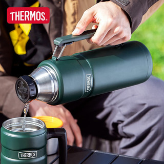 THERMOS 膳魔师 保温壶1200毫升316钢内胆男女旅行大容量热水壶TSK2-1200S AGR