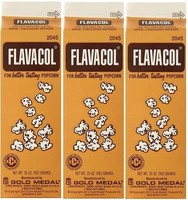 Concession Essentials 3 件装 Flavacol 爆米花季盐,每包 35 盎司。总计 107 盎司爆米花季盐