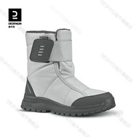                                                                                                                                                                                 迪卡侬（DECATHLON）雪地靴男户外防水保暖棉鞋秋冬防滑靴子女ODS 灰色-女棉鞋(高帮) 36