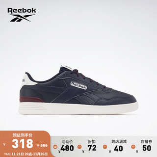 Reebok锐步男女COURT ADVANCE经典时尚简约休闲复古板鞋 100033754 中国码:40.5 美码:8