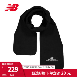 NEW BALANCE NB男女同款经典百搭围巾休闲运动围脖 BK LAA34402 F