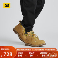 CAT 卡特彼勒 卡特经典大黄靴马丁靴工装靴鞋子男靴钢头防护短靴SecondShiftST 黄色 42