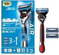 Gillette 吉列 Pro Glide Air 电动机身（带 3 个替换刀片）男士减摩电动剃须刀