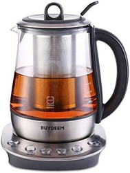 BUYDEEM 北鼎 K2423 茶壶，耐用的 316 不锈钢和德国肖特玻璃电水壶