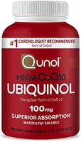 Qunol 辅酶Q10营养补充剂 心血管健康 60粒软胶囊装