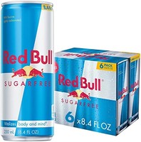 Red Bull 红牛 能量饮料无糖 ,6 包 8.4 液体盎司