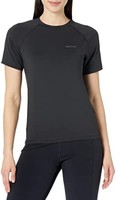 Marmot 土拨鼠 女士 Wm's Windridge Ss 透气功能衬衫,短袖运动衫,速干健身衬衫(1 件装)