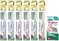 SUNSTAR GUM GUM 儿童牙刷 #87 [永久牙期用 / 普通] 6支装