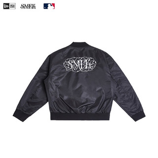 NEW ERA 纽亦华 x SMFK x MLB 联名系列运动夹克刺绣潮流百搭外套男女同款 13429789-黑色 XL