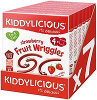童之味 kiddylicious 多件装草莓 wriggles 4 袋，7 件装（包装可能有所不同）