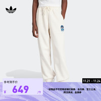 adidas阿迪达斯三叶草女装冬季束脚运动裤IT1743 粉白 A/2XS