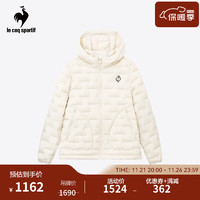 乐卡克（Le coq sportif）法国公鸡女款2023骑行系列秋冬棉服运动羽绒服CE-5860234 原白色/WAS M