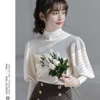 BTTKDL 半高领打底衫女秋冬高级感