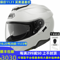 SHOEI头盔gt-air2代日本防雾摩托车头盔全盔双镜片男女 亮白(配原厂防雾贴） XL(适合60-61头围）