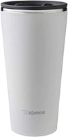 ZOJIRUSHI 象印 不锈钢真空隔热水杯，15盎司/约443.55 毫升，白色