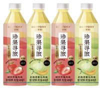 SUNTORY 三得利 珍果寻旅低糖草莓风味饮料400ml*15