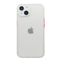 iMobile ins直角黑白适用于苹果13手机壳iPhone15promax全包14pro简约12promax男11透明xr肤感7plus女8防摔xs保护套