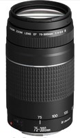 Canon 佳能 长焦镜头 EF 75-300mm F4.0-5.6 III for EOS（58mm滤镜螺纹，自动对焦）黑色