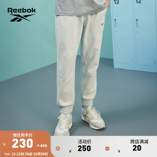 Reebok锐步2023男复古百搭运动休闲潮流时尚针织修身长裤 23RMS603MGG3 A/L