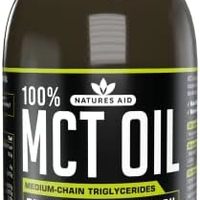 natures aid MCT 油,优质椰子油,可持续来源,加入咖啡或奶昔,纯素,500 毫升