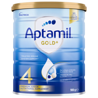 Aptamil 爱他美 澳洲爱他美4段金装牛奶粉新西兰Aptamil进口婴幼儿奶粉900g*1罐
