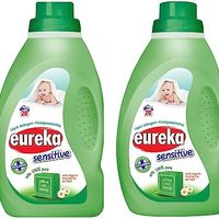 eureka 优瑞家 敏感非生物液体洗涤剂,含橄榄油肥皂和*洋甘菊,1升,2件装