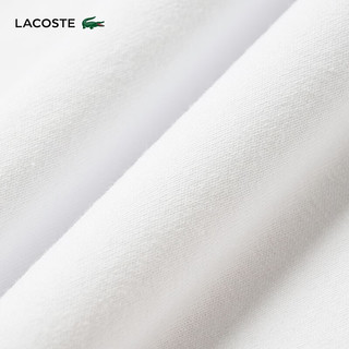 LACOSTE X le FLEUR* 联名法国鳄鱼男女时尚短袖T恤TH6485 001/白色 S/170