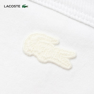 LACOSTE X le FLEUR* 联名法国鳄鱼男女时尚短袖T恤TH6485 001/白色 S/170