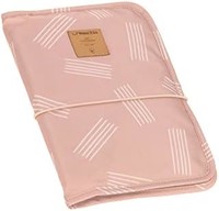 LÄSSIG 婴儿尿布包,带尿布垫,适用于旅行/更改袋软条纹玫瑰色