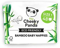 The Cheeky Panda – 竹制内衬尿布 | 1 号(2-5 公斤,48 片尿布) |