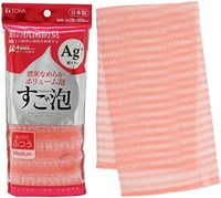 東和産業 东和产业 浴巾 超细泡沫银*尼龙毛巾 普通 粉色 约28×100厘米