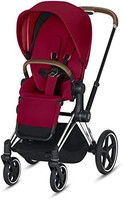 cybex Priam 3 完整婴儿车，单手紧凑折叠，可翻转座椅，平稳骑行全轮悬架，额外存储空间