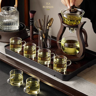张三玻璃茶具套装组合懒人家用感应泡茶壶冲泡茶功夫茶杯