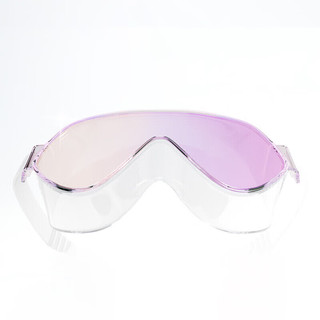 范德安（BALNEAIRE）女士大框泳镜高清防水防雾防晒潜水眼镜游泳装备 BYJ054 冰晶粉